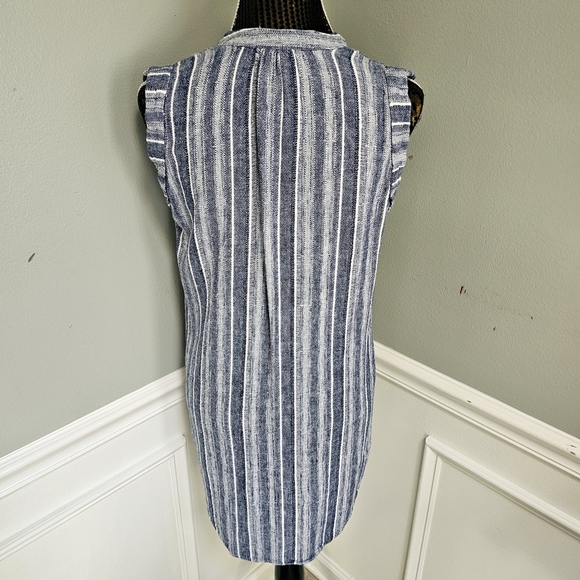 Anthropologie | Cloth & Stone Stripe Shirt Dress Button Top Sleeveless L… - Picture 7 of 12